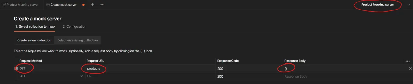 Create-Postman-Mock-Server
