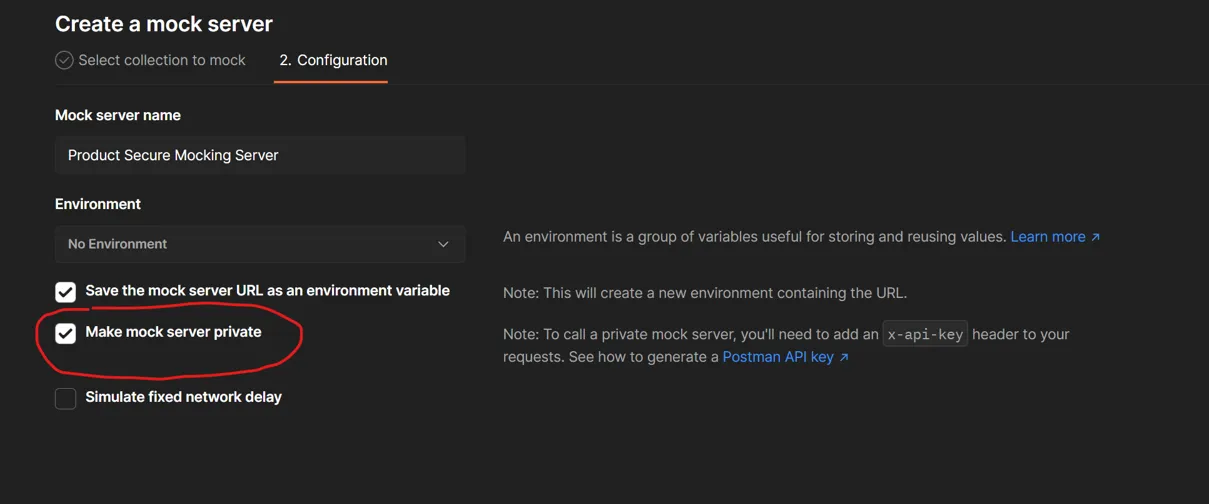 Create-Private-Mock-Server