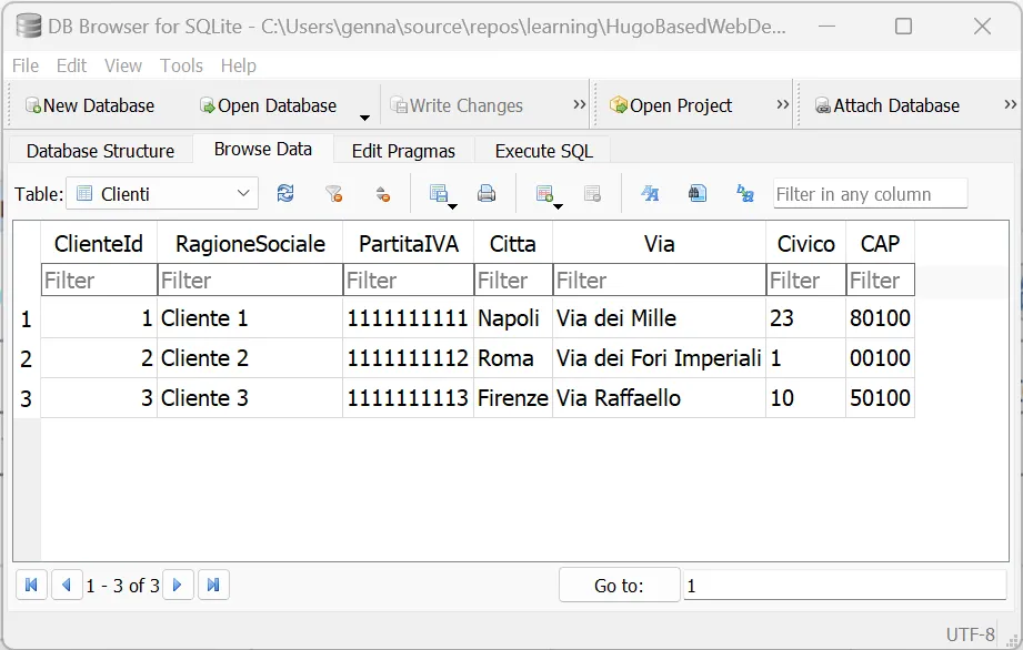 GestioneFattureClienti Clienti