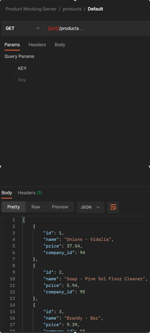 Product-Mocking-Server-Products-Default