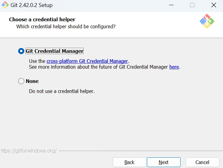 Schermata Installer Git 9